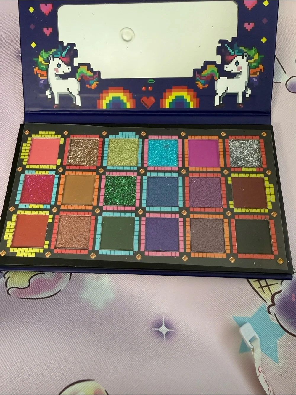 Rainbow Unicorn Matte and Glitter 18 Color Eyeshadow Palette - New in Box